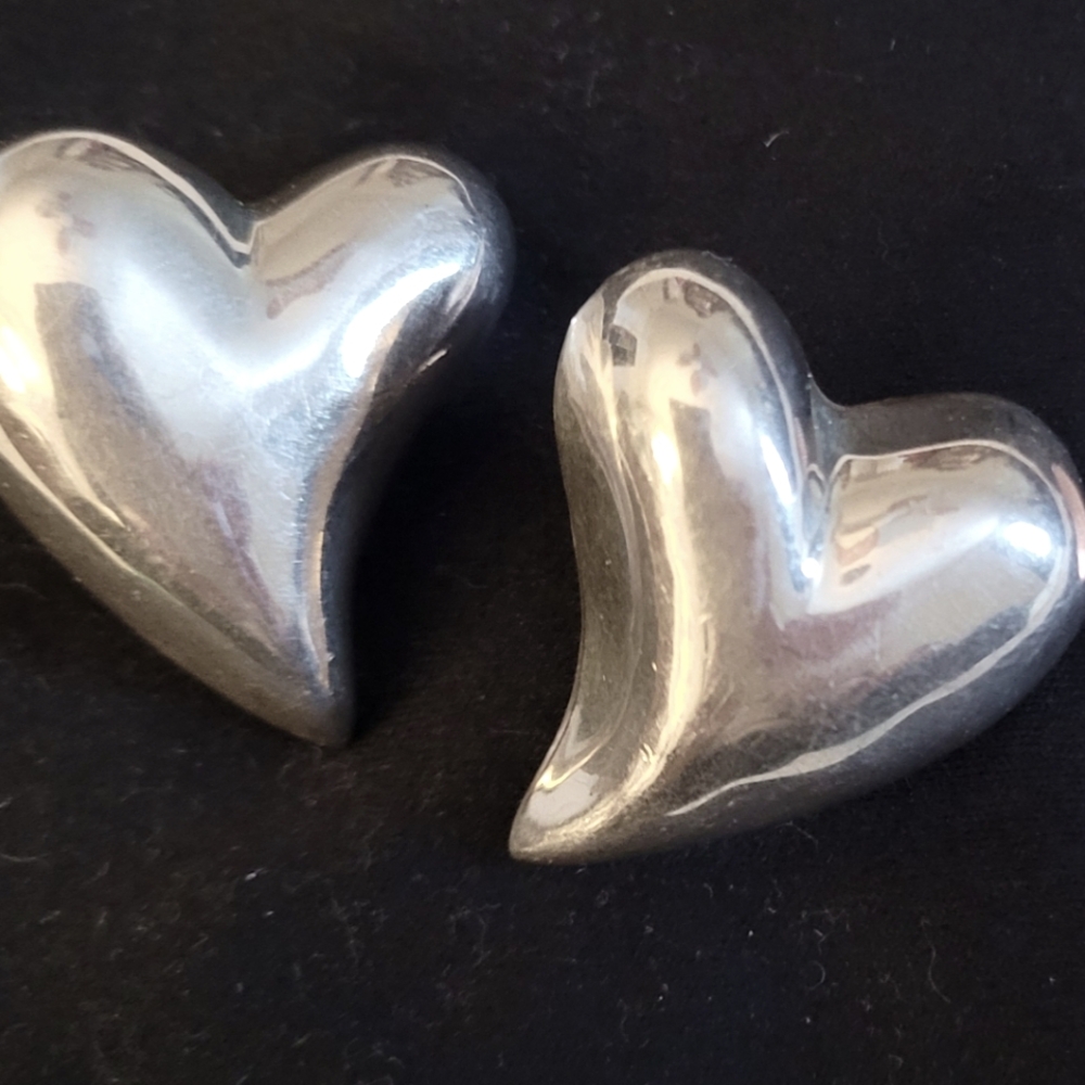 Sterling Silver Heart Earrings